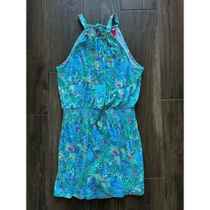 Lilly Pulitzer Shirelle Skirted Romper Multi Via Parigi XL $178 NWT Resort Beach